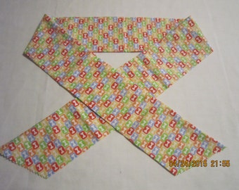 Extra Wide 3" Reusable Non-Toxic Cool Wrap / Neck Cooler  - Animal Prints - Colored Dog Bones - CLEARANCE