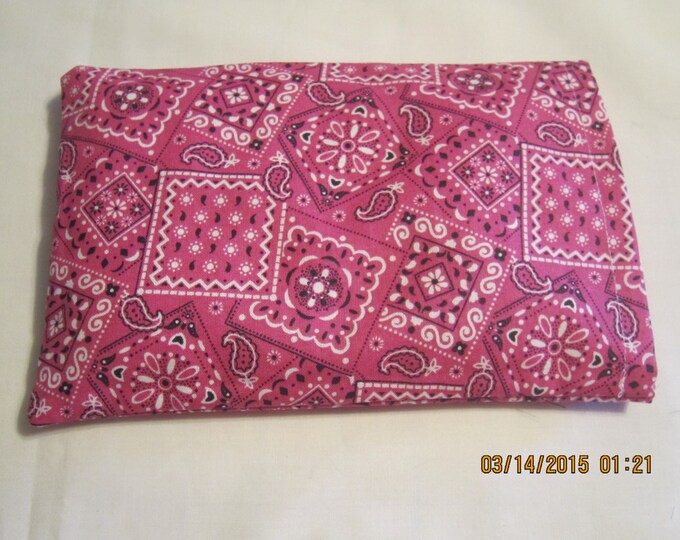 Pink Bandana SMALL Cozy Comforts Heat and Cold Packs (Unscented or Lavender)*