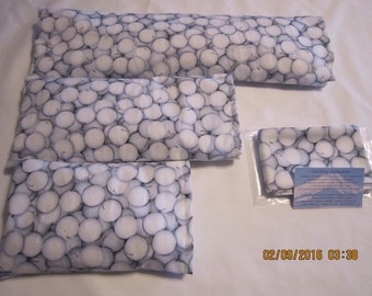 Golf Balls on White Cozy Comfort Set Heat and Cold Packs (Unscented or Lavender) with Free Gift*