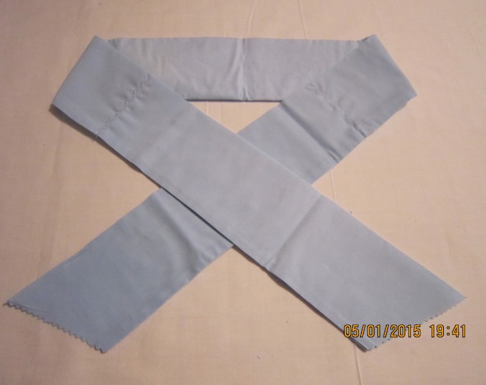 Extra Wide 3" Reusable Non-Toxic Cool Wrap / Neck Cooler  - Solids - Light Blue