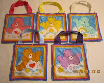 Care Bear Rainbow Trail Mini Purse / Tote / Goody Bag- Customizable & Can Be Personalized with Embroidery