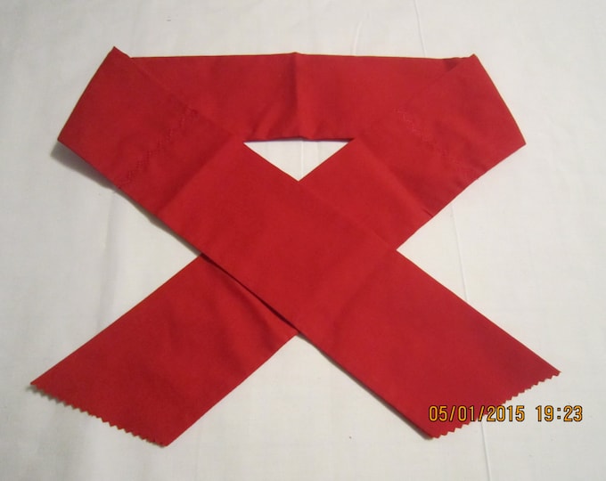 Extra Wide 3" Reusable Non-Toxic Cool Wrap / Neck Cooler  - Solids - Red
