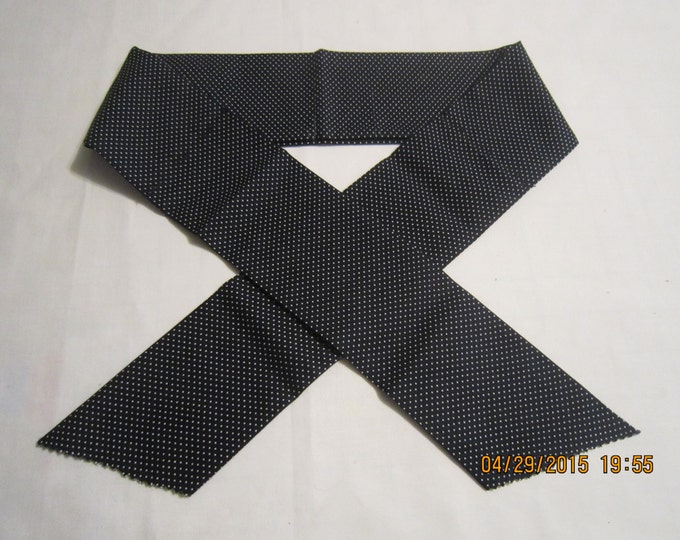 Extra Wide 3" Reusable Non-Toxic Cool Wrap / Neck Cooler  - Small Polka Dots - Black