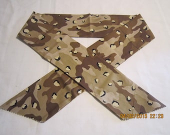 Extra Wide 3" Reusable Non-Toxic Cool Wrap / Neck Cooler  - Camo - Desert Storm