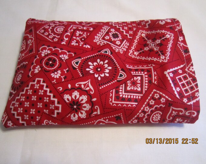 Red Bandana SMALL Cozy Comforts Heat and Cold Packs (Unscented or Lavender)*