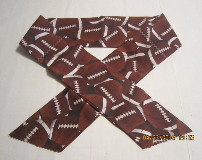Extra Wide 3" Reusable Non-Toxic Cool Wrap / Neck Cooler  - Kids Prints - Sports - Football