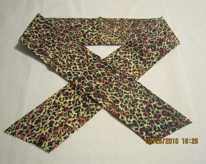 Extra Wide 3" Reusable Non-Toxic Cool Wrap / Neck Cooler  - Animal Prints - Leopard