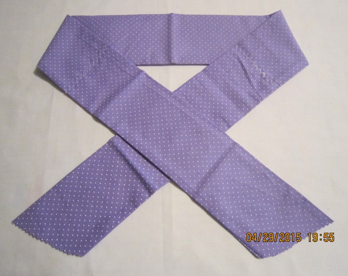 Extra Wide 3" Reusable Non-Toxic Cool Wrap / Neck Cooler  - Small Polka Dots - Lavender