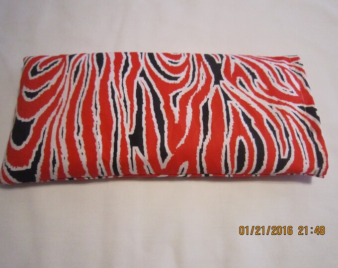 Red & Black Zebra Flames MEDIUM Cozy Comforts Heat and Cold Packs (Unscented or Lavender)*