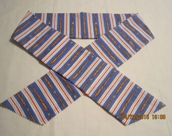 Extra Wide 3" Reusable Non-Toxic Cool Wrap / Neck Cooler  - Kids Prints - Baseball - Bats & Balls - Stripes - CLEARANCE