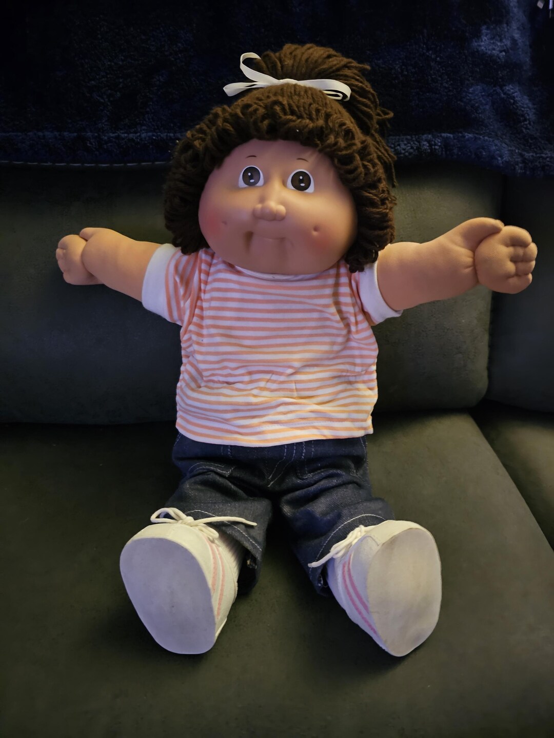 Cabbage Patch Doll Single Bob Pony Head Mold 2 1984 985 blue Sign Cabbage Patch Doll Single Bob Pony Head Mold 2 1984 985 blue Sign