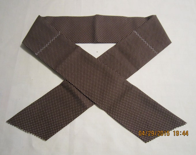 Extra Wide 3" Reusable Non-Toxic Cool Wrap / Neck Cooler  - Small Polka Dots - Brown - CLEARANCE