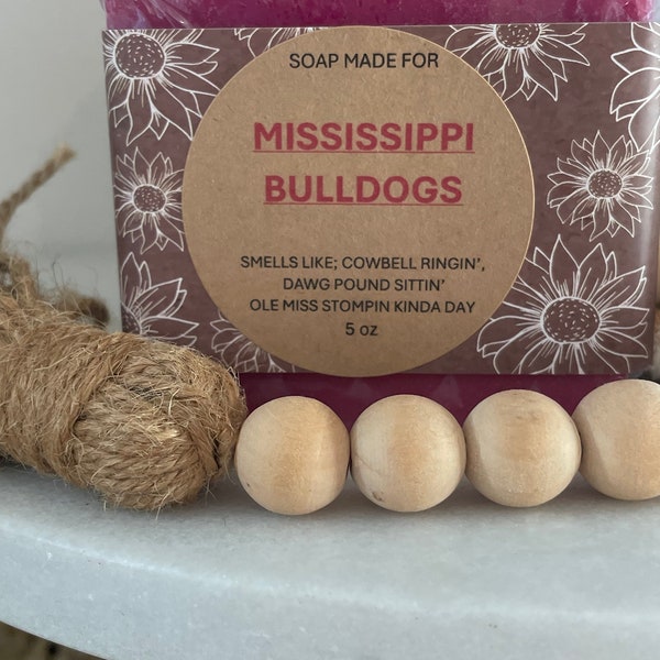 Soap made for the Mississippi State Fan. Custom soap with a humorous twist