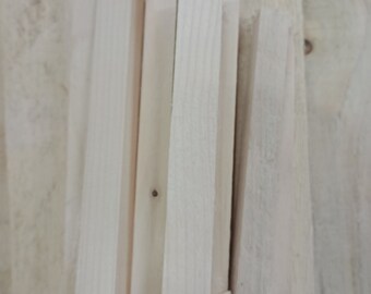 Bandes de bois de différentes longueurs, 22x18mm