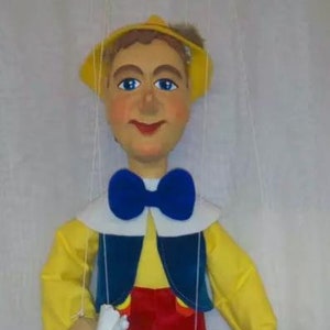 Marionette Pinocchio - Handgefertigte Originalpuppe