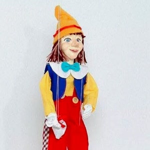 Marionette Pinocchio - Handgefertigte Originalpuppe
