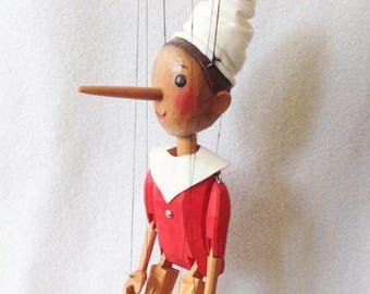 Marioneta Pinocho - Handgefertigte Originalpuppe