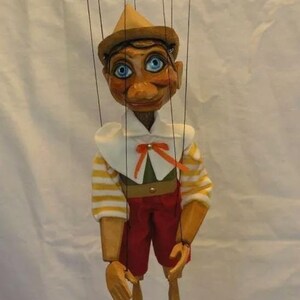 Marionette Pinocchio - Handgefertigte Originalpuppe