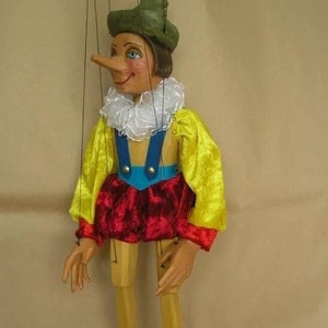 Marionette Pinocchio - Handgefertigte Originalpuppe