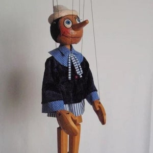 Marionette Pinocchio - Handgefertigte Originalpuppe