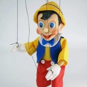 Marionette Pinocchio - Handgefertigte Originalpuppe