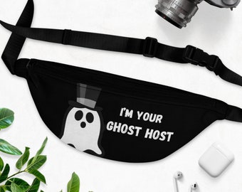 I'm Your Ghost Host Custom Fanny Pack | Haunted, Themepark, Funny, Matching, Couples, Mansion