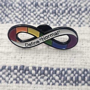 Embrace Neurodiversity with This &#39;Define Normal&#39; Pin, Mental Health Advocacy Gift, Inclusive Pin for ADHD, Autism, and Disability Pride