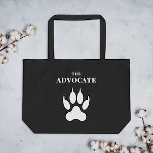 Unique Gift for Advocates: Organic Tote Bag for Special Ed Advocates Gift for Autism advocate Visual support for special ed Animal advocate
