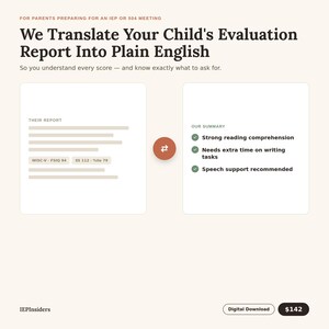 Educational Assessment Analysis | Evaluation Review & Testing Interpretation for Parents | Special Education Advocacy Support