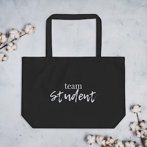 Team Student Tote – Educational Advocate Gift, Large Organic Canvas Bag for IEP Meetings, Parent or Teacher Back-to-School Accessory