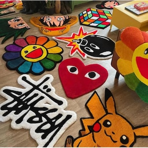 Op maat gemaakt getuft vloerkleed Jouw ontwerp (alle kleuren) Op maat gemaakt anime-getuft vloerkleed 100% handgemaakt getuft vloerkleed | beste cadeau voor een vriend(in)