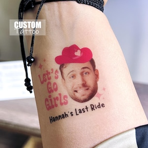 Benutzerdefinierte Gesicht Tattoos, Bachelorette Party Gastgeschenke, Bachelorette Tattoo, Bachelorette Party Favor, Bräutigam Gesicht Tattoo, Braut Tattoo, lustiges Geschenk