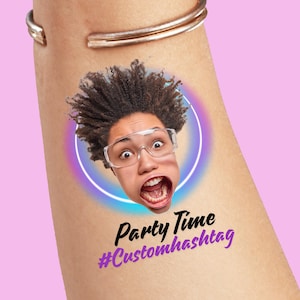 Bachelorette party, custom temporary tattoo, personalized tattoos