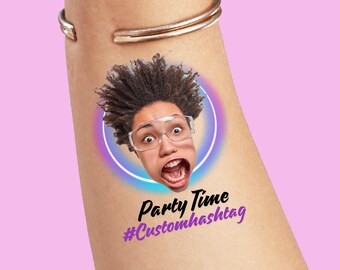 Bachelorette party, custom temporary tattoo, personalized tattoos