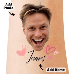 Personalisierter benutzerdefinierte Junggesellinnenabschied, Bräutigam Gesicht Tattoos, Bräutigam Tattoo, Party Tattoos, Gastgeschenke, benutzerdefinierte temporäre Tattoos