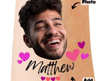 Custom Groom Face Temporary Tattoos: Bachelorette Party Favors