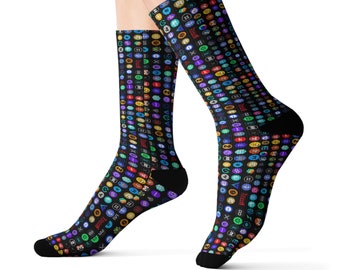 DEFI Crypto DEGEN Sublimation Socks