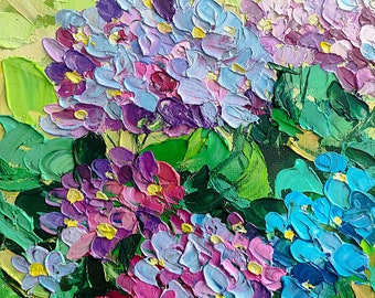 painting flowers,original painting,bright art flowers, oil painting, abstract flowers painting, impasto, small picture, wall painting, house