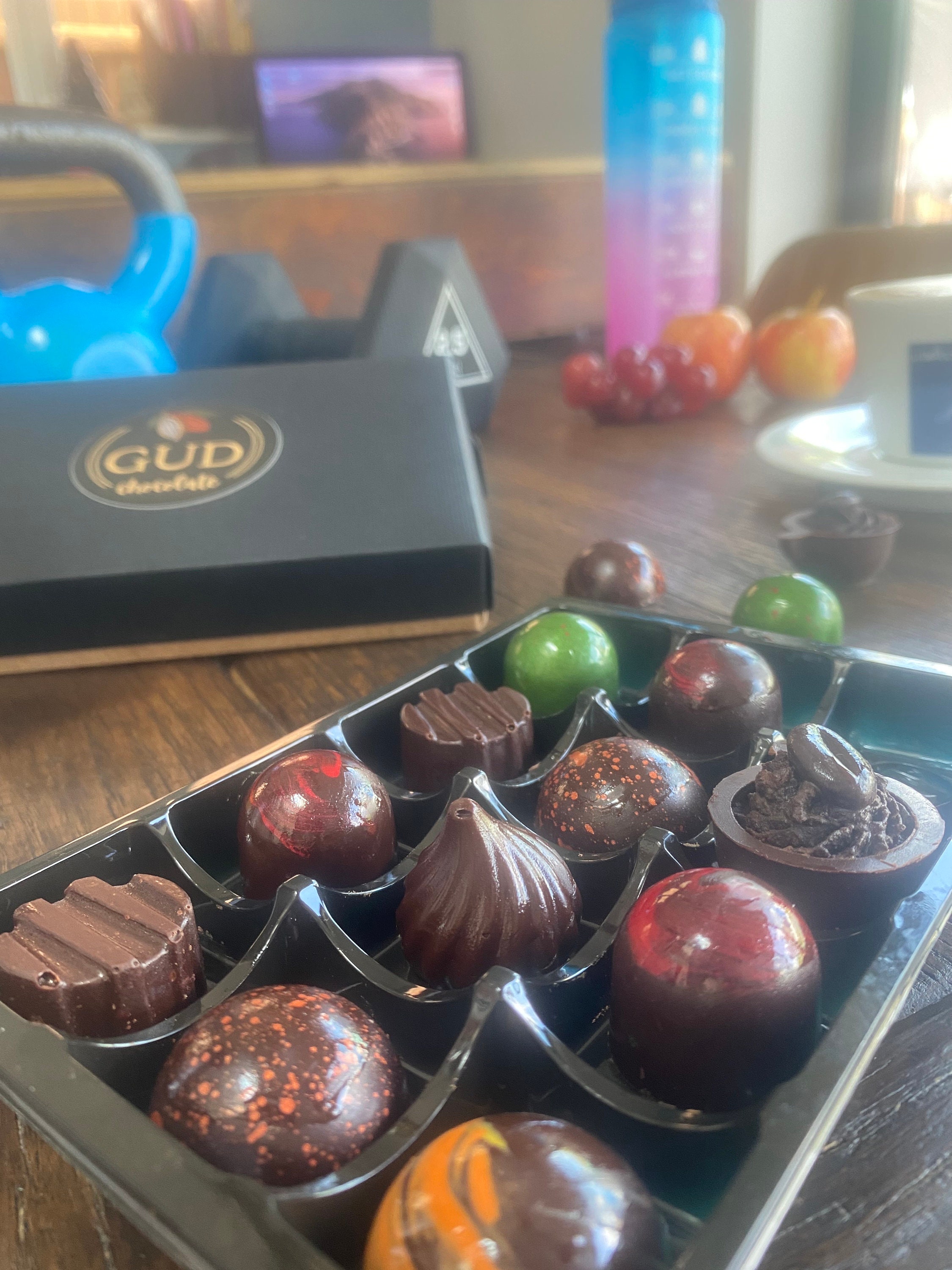 Artisan Dark Chocolate Box: Gourmet Gift using 70-85pc couverture chocolate with Unique Flavors