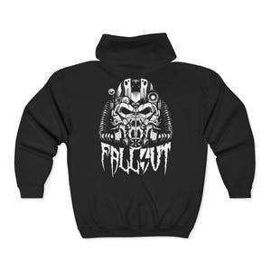 Fallout Helmet Full Zip Hooded Sweatshirt