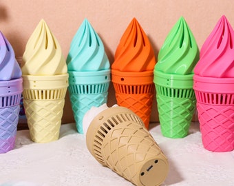 Fursuit Ice Cream Cooling Fan 2.1 Upgraded Furry Accessories Long Battery Life, 3D Pre-Made, Handmade Animal Custom, Festival Cosplay Gifts