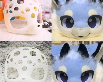 Cute Short Snout Head Base, Furry Fursuit, PLA 3D Print (Kemono Series) Cosplay Headgear, Cute Pet Kostum Manokit Gifts for Her Him
