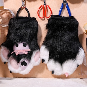 Fursuit Bear Paws, Handschuhe Benutzerdefinierte Farbe, Pelzigen Handschuhe, Vorgefertigtes Paar, Katze Cosplay Handschuh, Welpe Glover Wolf Paws, Tiger Paws, Fox Paws Individuell, Geschenke