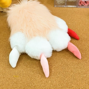 Plush Furry Claw Tips for Fursuit Building and KIG Cosplay Costume Claws Nails Fursuit Accessories Making, Fursona Wolf Tiger Paws, Fox Paws
