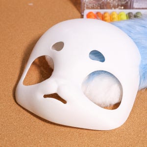 Square Face Rabbit Head Base Furry Fursuit, Bonus Mini Base, PLA 3D ...