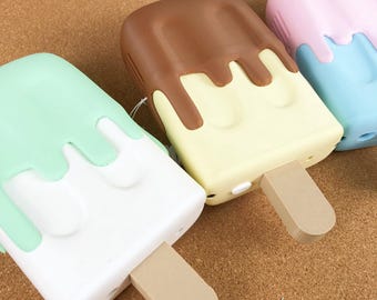 Pelzigen Fursuit Eis Bar Fan Mini Handkühler Wiederaufladbare 3D Gedruckt Kawaii Eis am Stiel geformt Sommer Geschenk Cosplay Zubehör Festivals