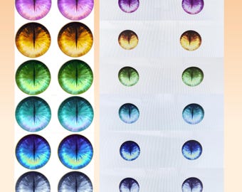 Eye Mash for Furry Fursuit - Kigurumi Inserts Kemono Eyes See-Through Styles, Scratch Proof Durable Vibrant Color Mesh for Head Base Gift