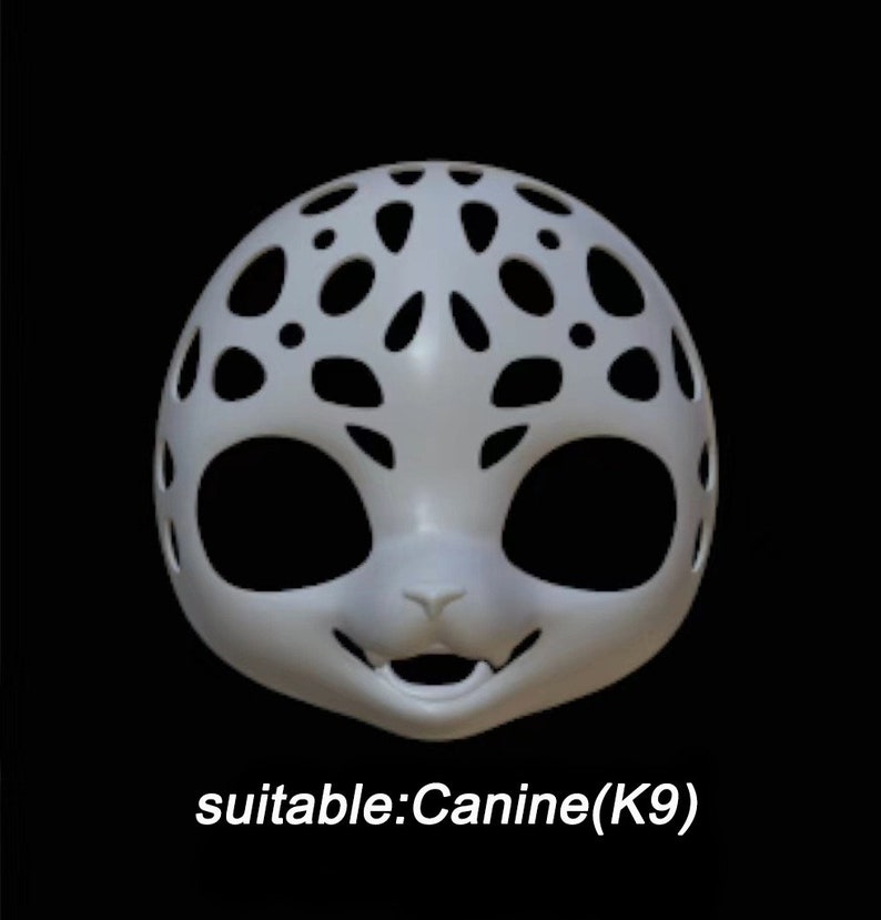 Feline Canine K9 Furry Head Base Furry Fursuit Kemono 3D Print for