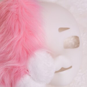 Lightweight 3D printed Gentleman Kig fursuit head base for cosplay costumes, made from durable resin. Perfect for costume events, cosplay enthusiasts, or decorative uses. Elegant, smooth finishes add sophistication to any fursuit design or cosplay