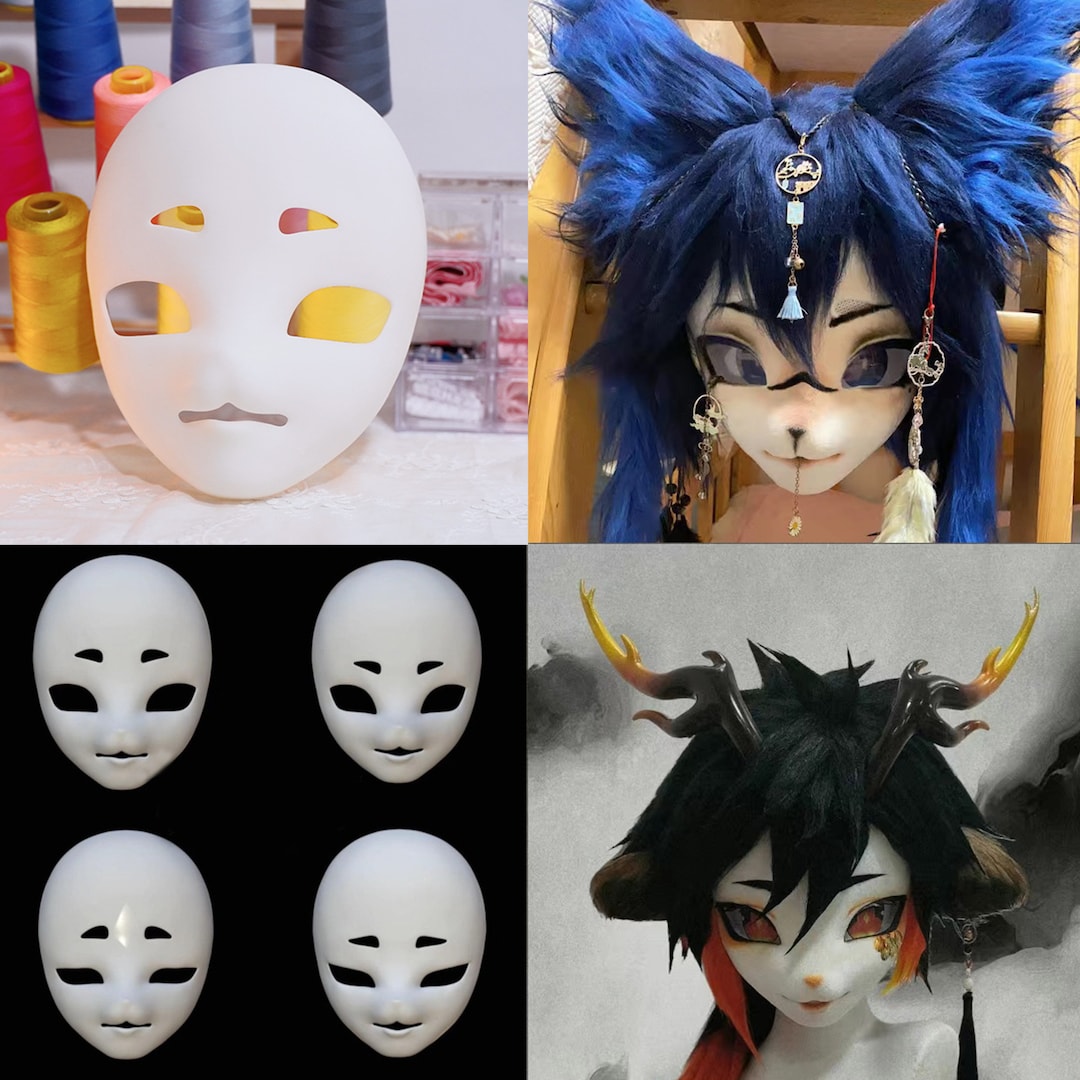 Fox Man Head Base With Furry Face Option, Fursuit (kig Series) Resin 3D  Print Four Styles Unique Costume Cosplay Petplay Pet Manokit Gift